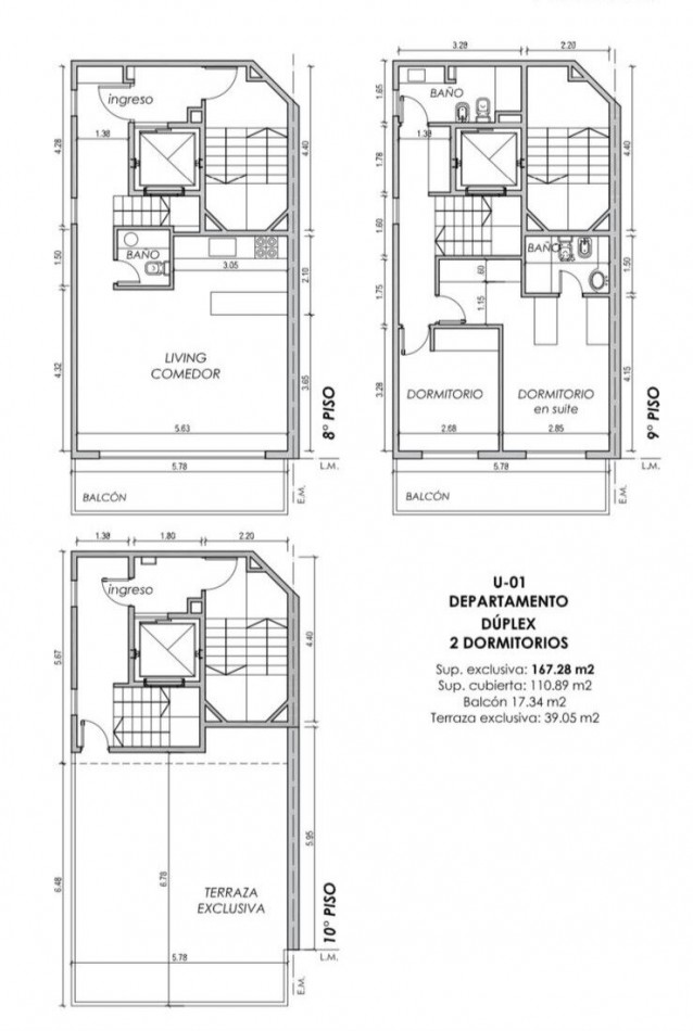 Venta | Duplex 2 Dormitorios con terraza exclusiva | Alvear 543