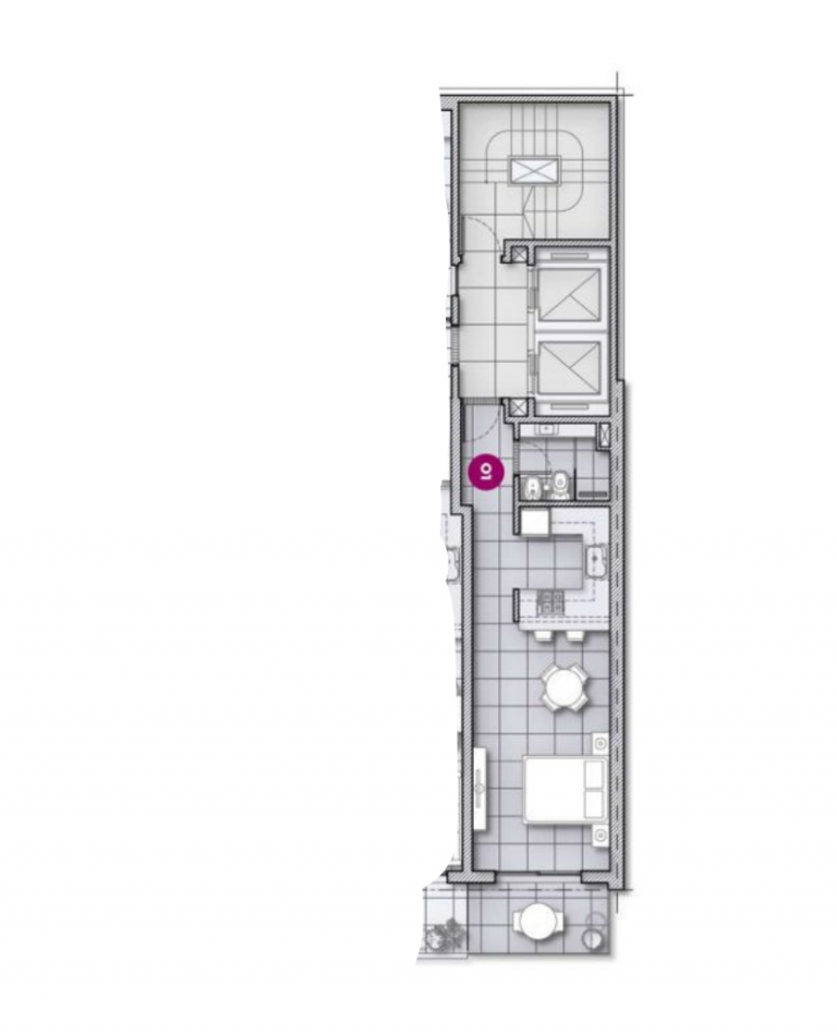 Venta | Monoambiente con balcon | Rodriguez 1600